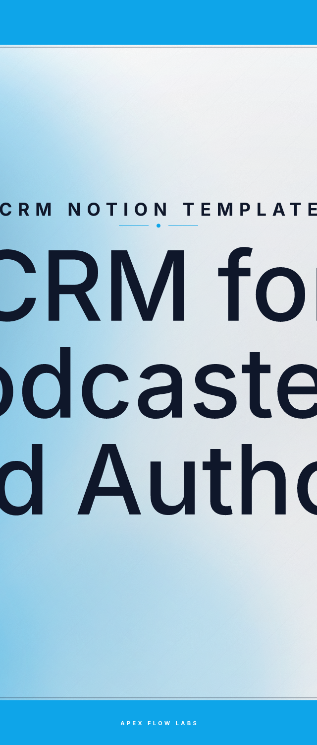 CRM for Podcasters and Authors