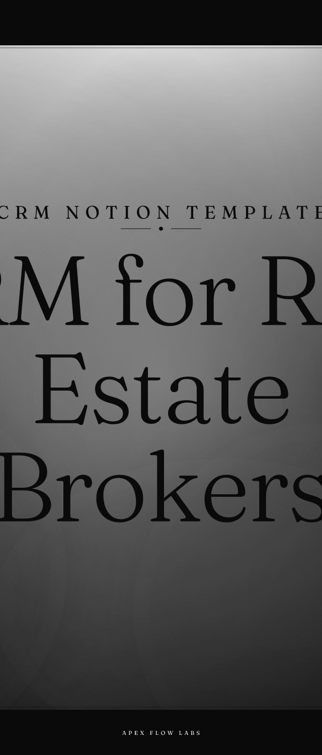 CRM for Real Estate Brokers