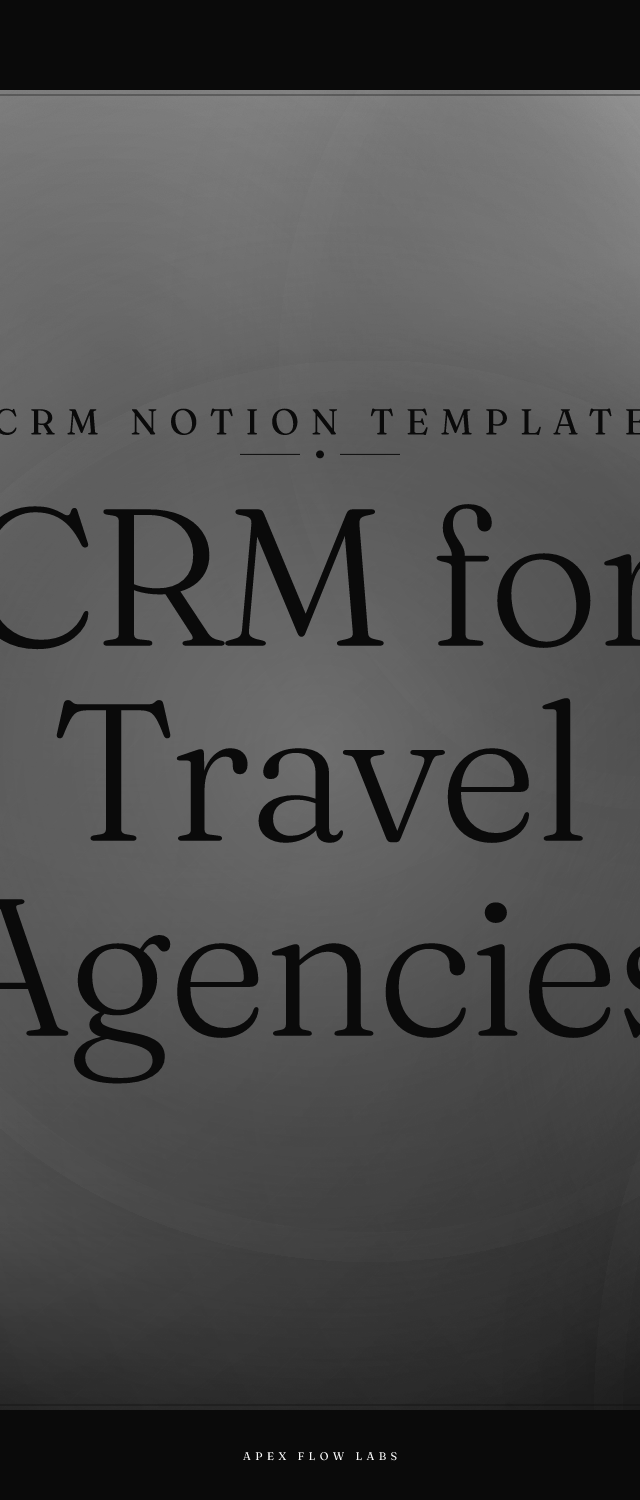 CRM for Travel Agencies