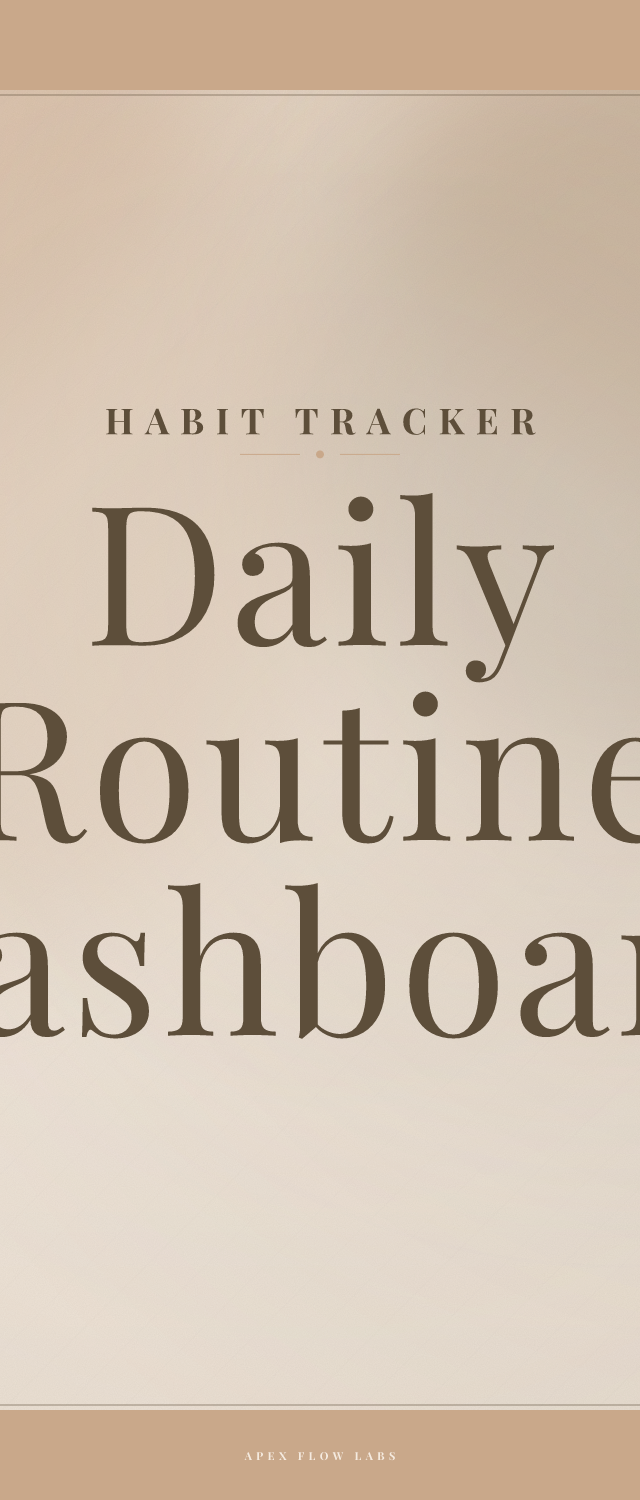 Daily Routine Dashboard