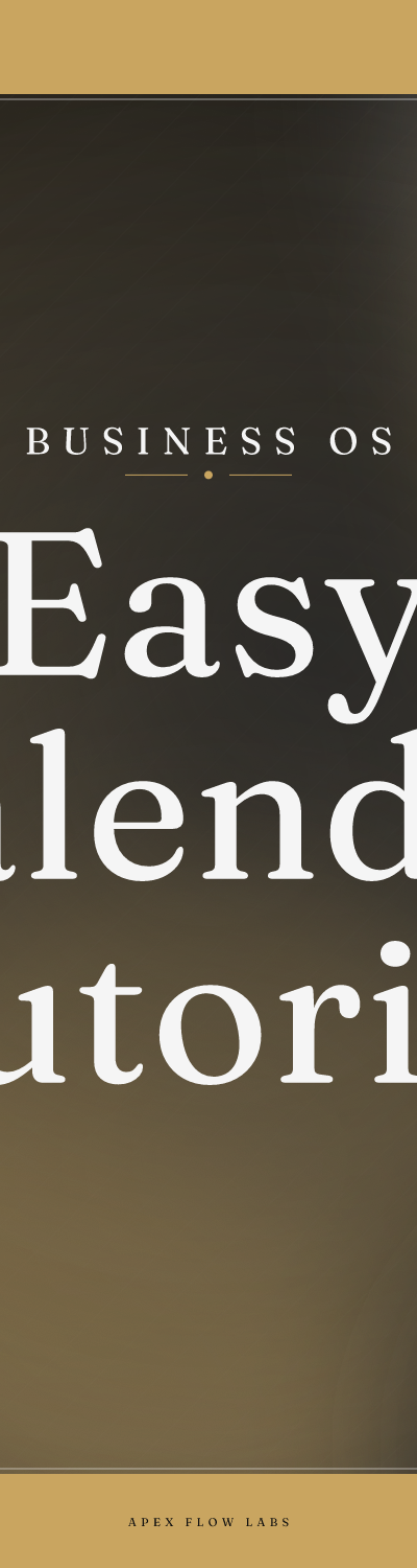 Easy Calendar Tutorial