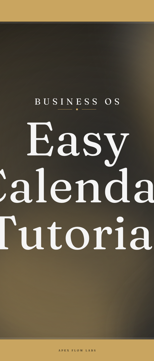 Easy Calendar Tutorial