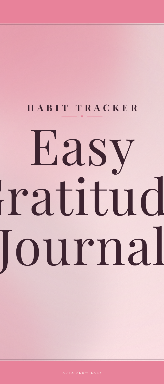 Easy Gratitude Journal