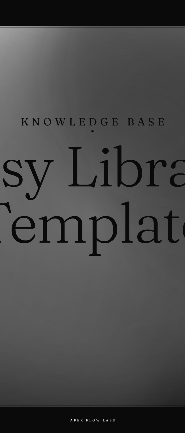 Easy Library Template