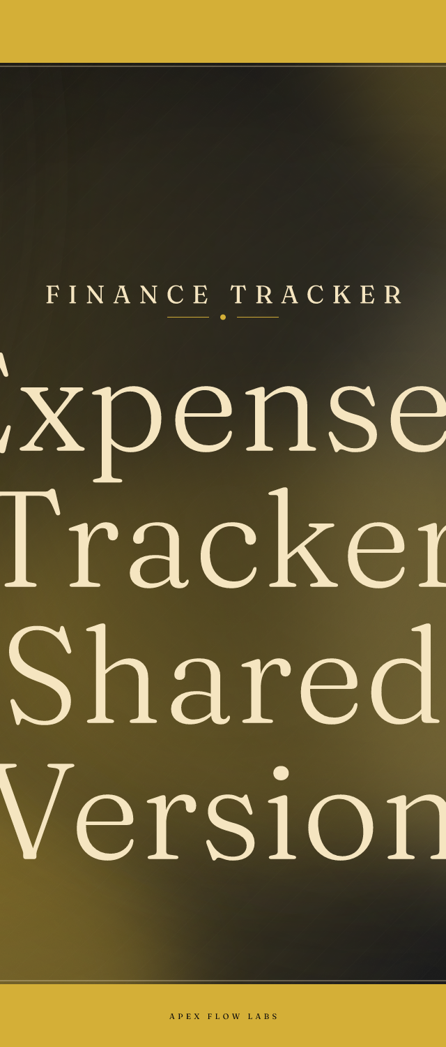 Expenses Tracker Shared Version