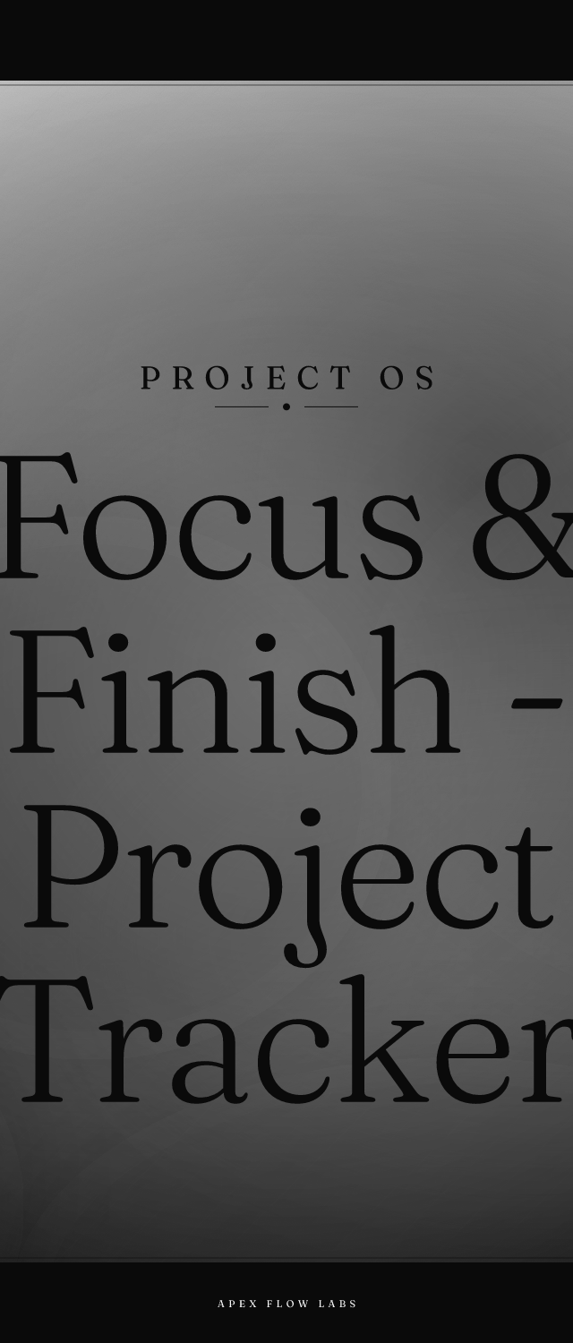 Focus & Finish - Project Tracker Notion Template