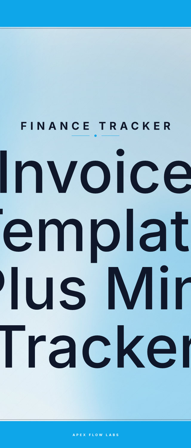 Invoice Template Plus Mini Tracker