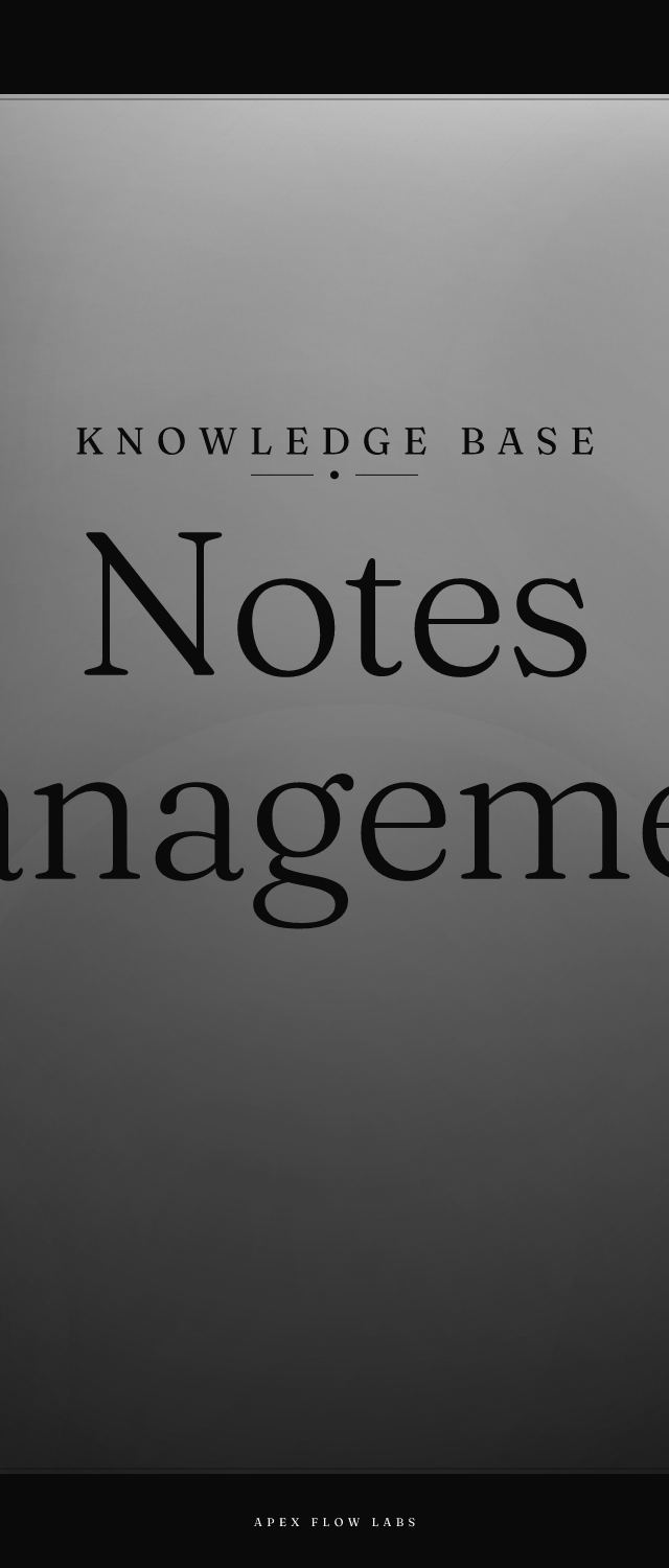 Notes Management