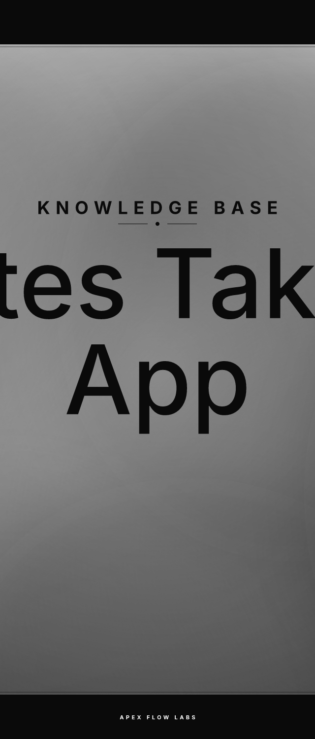 Notes Taking App