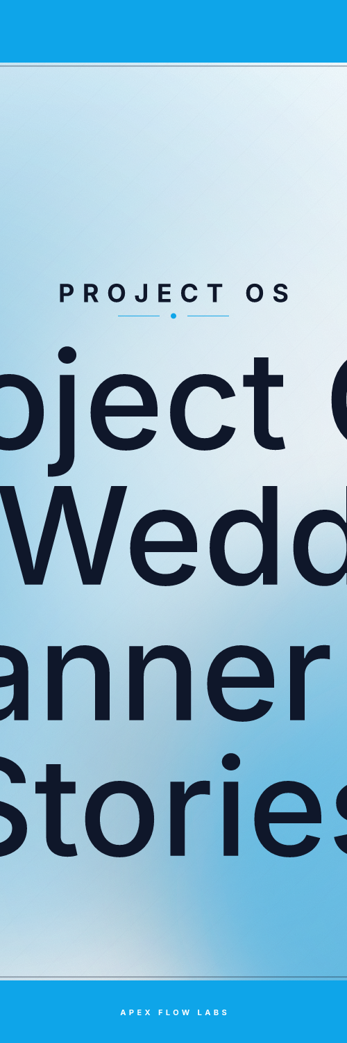 Project OS for Wedding Planner IG Stories