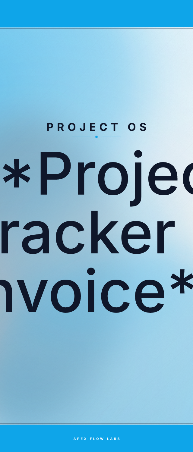 **Project Tracker + Invoice**