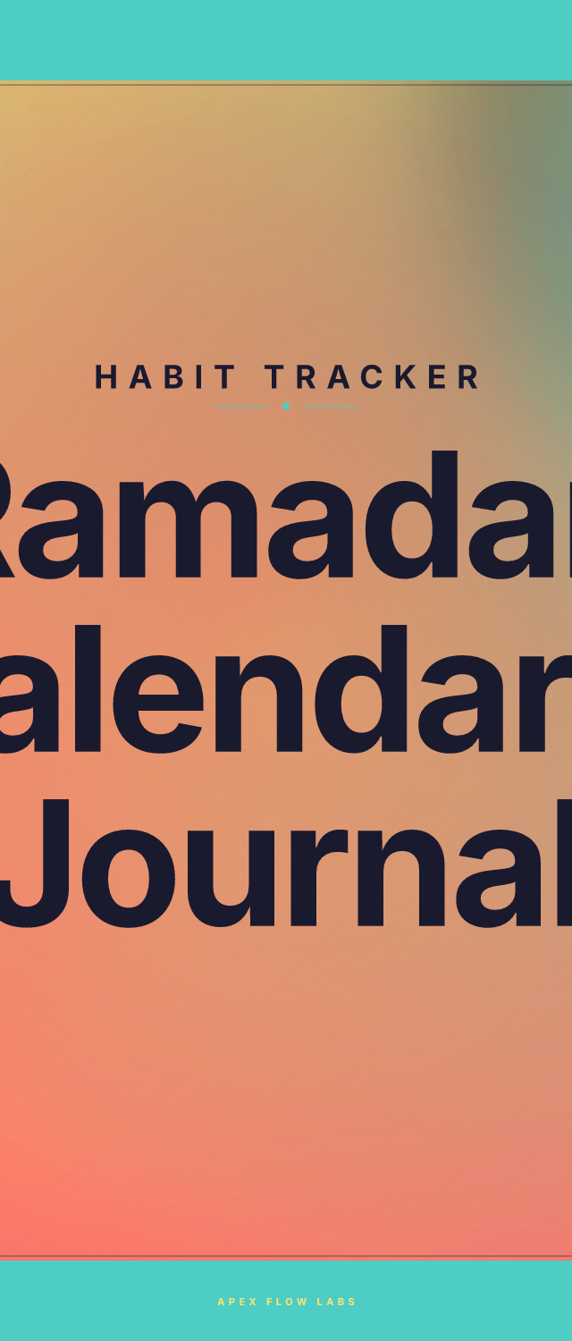 Ramadan Calendar & Journal
