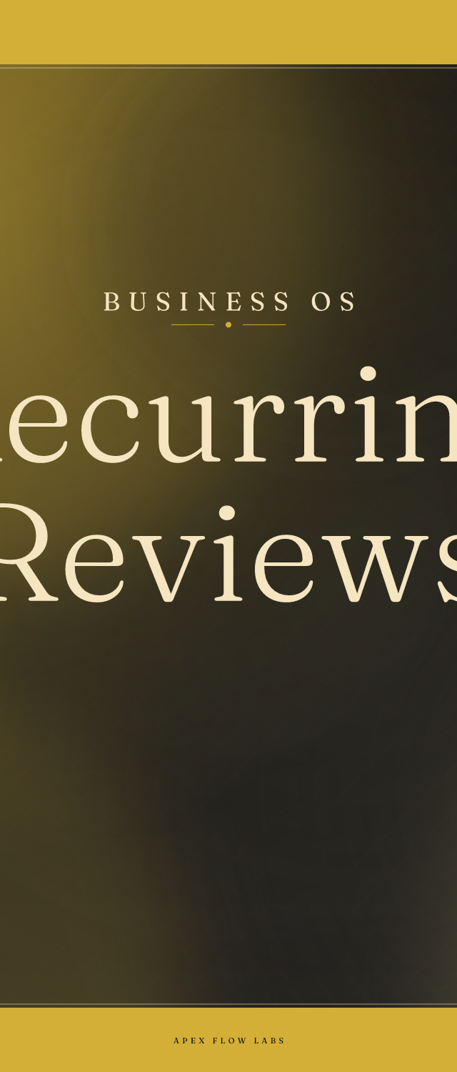Recurring Reviews