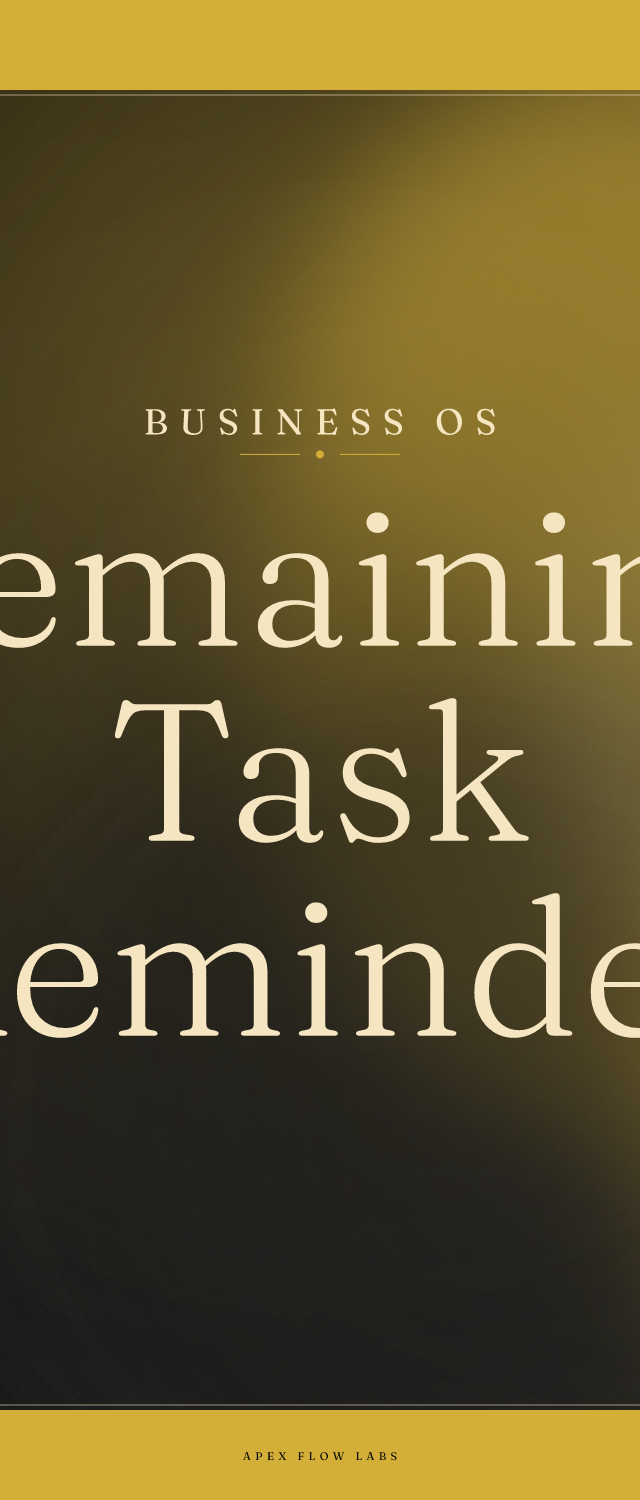 Remaining Task Reminder