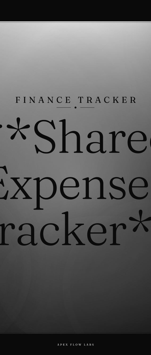 **Shared Expenses Tracker**