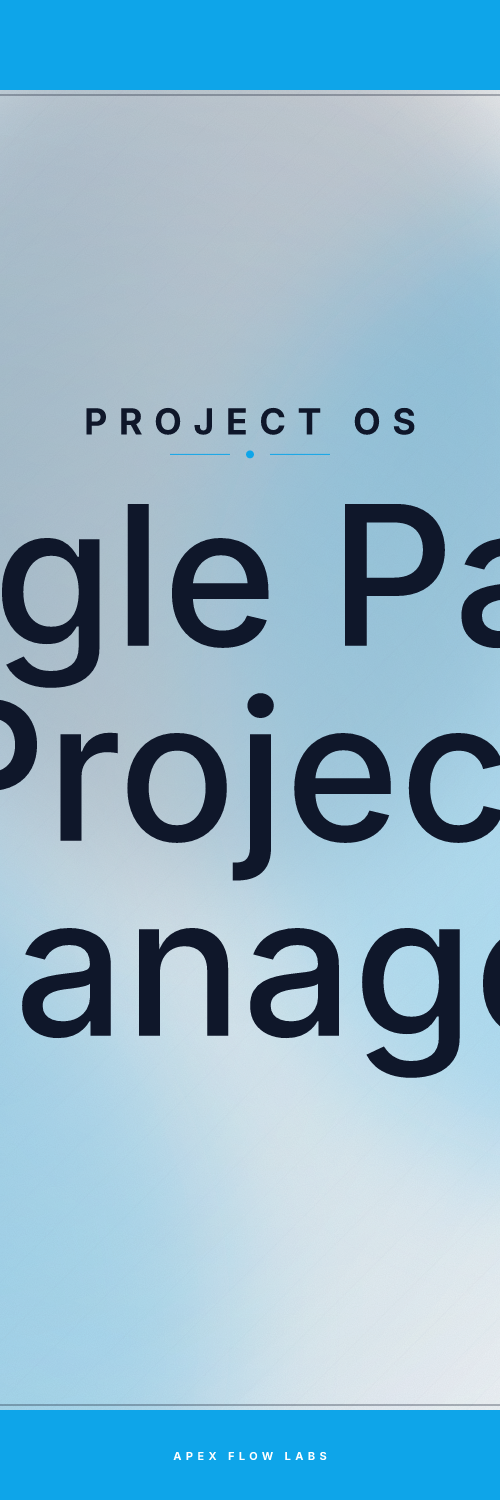 Single Page Project Manager
