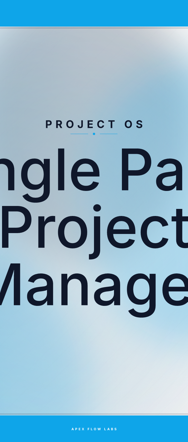 Single Page Project Manager
