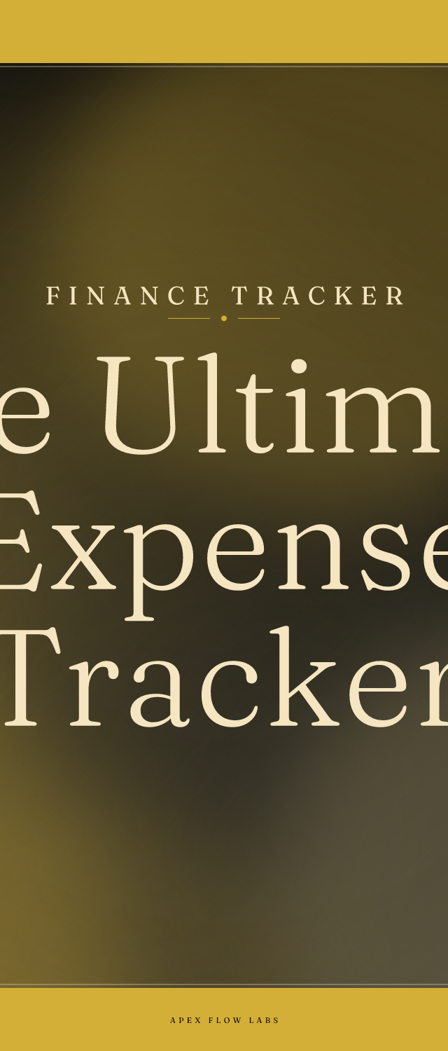 The Ultimate Expense Tracker