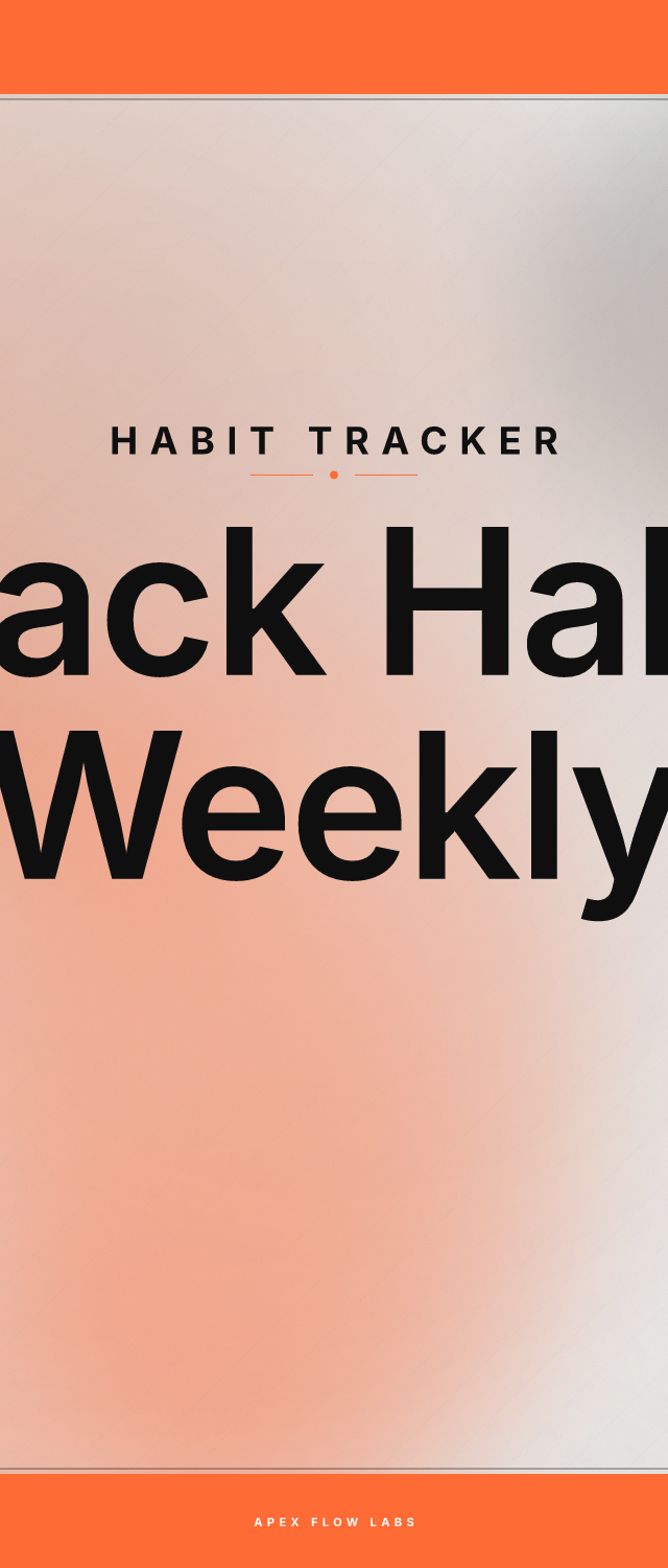 Track Habit Weekly
