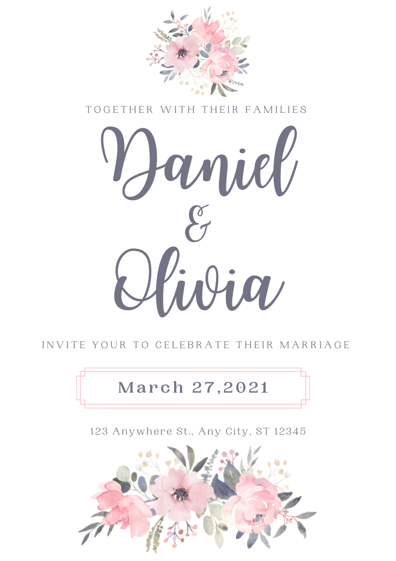wedding invitation rustic style poster design — A set of Canva templates for rustic wedding invitation posters, designed for couples planning a country-style celebratio