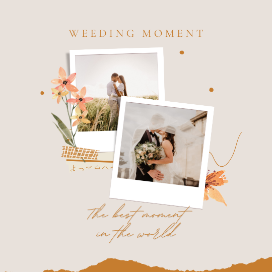 Wedding Romantic Couple Photo Instagram Post — A Canva template pack for creating romantic wedding couple photo posts on Instagram. Designed for engaged couples or wed