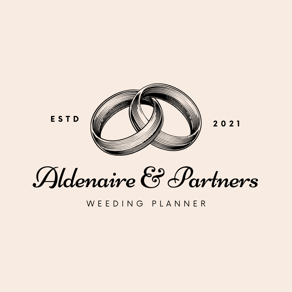 Elegant Wedding Planner Agency Logo — This Canva template pack provides elegant logo designs for wedding planner agencies. It's ideal for professionals seekin