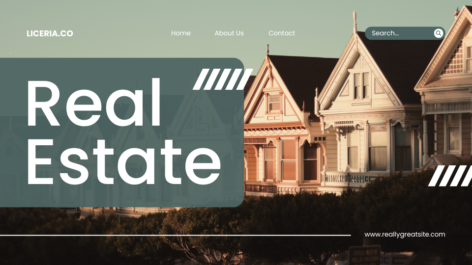 White Blue Modern Real Estate Presentation — A set of Canva templates for real estate professionals, featuring a clean white and blue modern design. Ideal for creati