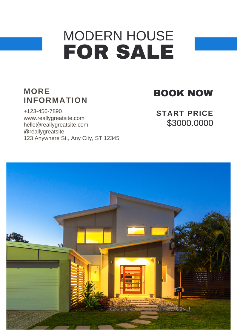 Real Estate (Poster) — A Canva template pack for real estate agents needing posters. Includes multiple designs for property listings, open hous