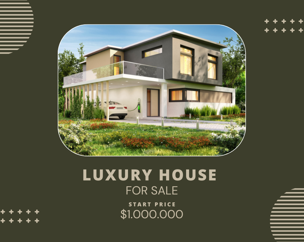 Real Estate (Poster) Landscape) — A set of Canva templates for real estate poster designs in landscape orientation, intended for agents and brokers to sho