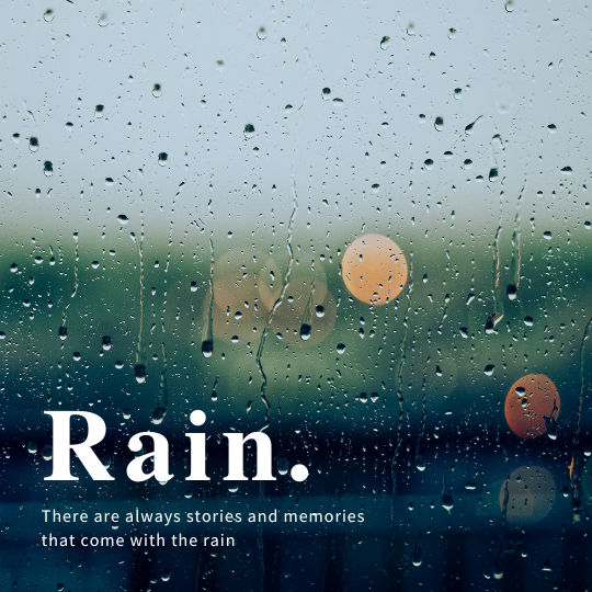 Photocentric Rain Quote Instagram Post — A Canva template pack for Instagram quote posts, featuring rain-themed designs with a photocentric style. Ideal for user