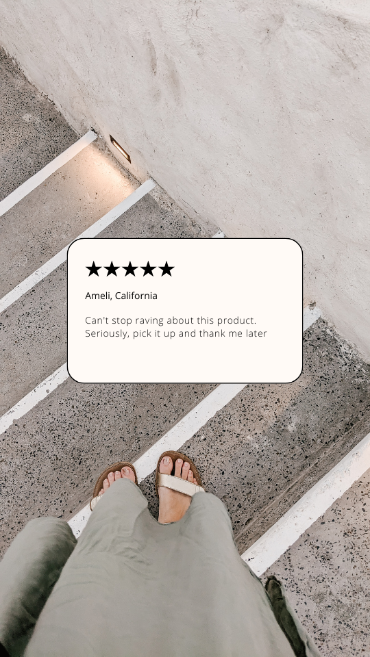 Neutral Simple Review Instagram Story — A set of Canva templates for Instagram Stories, designed for sharing simple, neutral-toned reviews. Suitable for influen