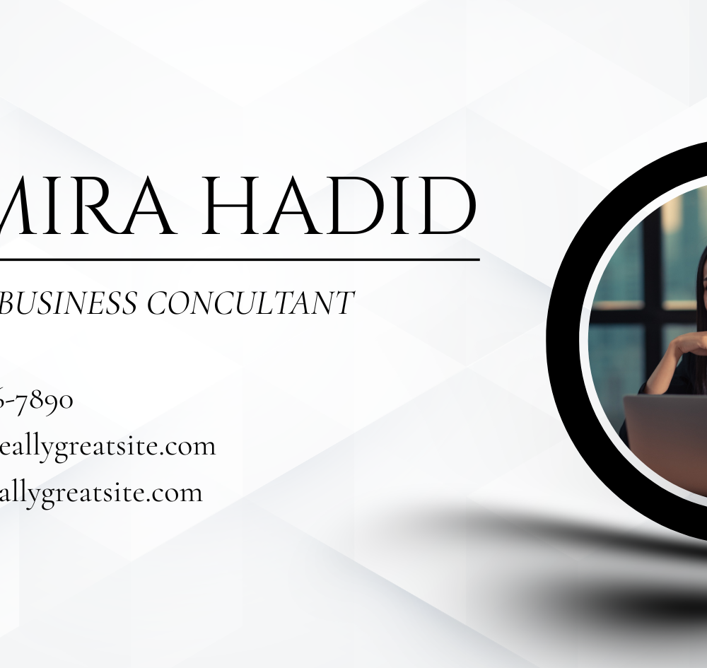 Black and White Corporate Business Consultant Banner Landscape — A set of landscape email banner templates for business consultants, featuring a black and white corporate aesthetic. Des