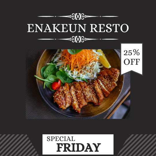 black white food sale minimalist instagram post — A set of minimalist Instagram post templates for food sales, featuring black and white design. Ideal for cafes, bakeries
