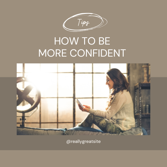 Minimalist Tips to be More Confident Slide Instagram Post — A Canva template pack for creating Instagram posts with minimalist tips on building confidence. Designed for social medi