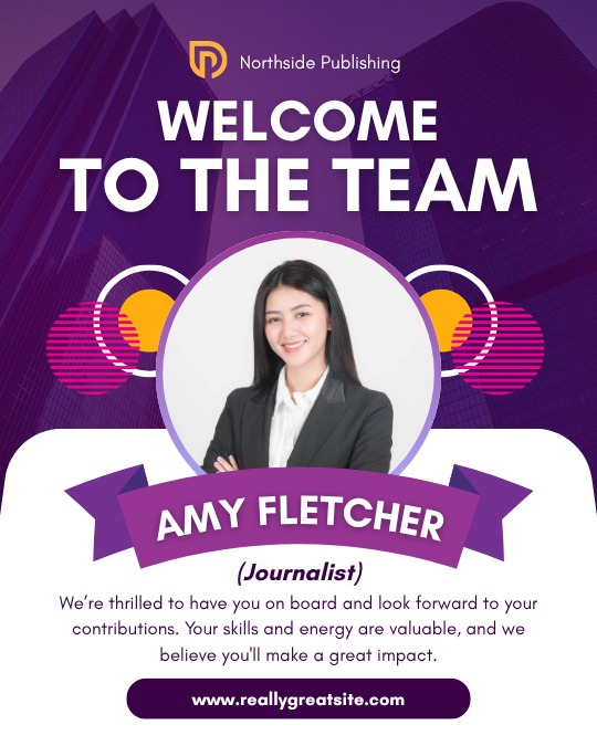 Purple and White Geometric Welcome to the Team Instagram Post — A Canva template pack featuring a purple and white geometric design for an Instagram post welcoming new team members. Id