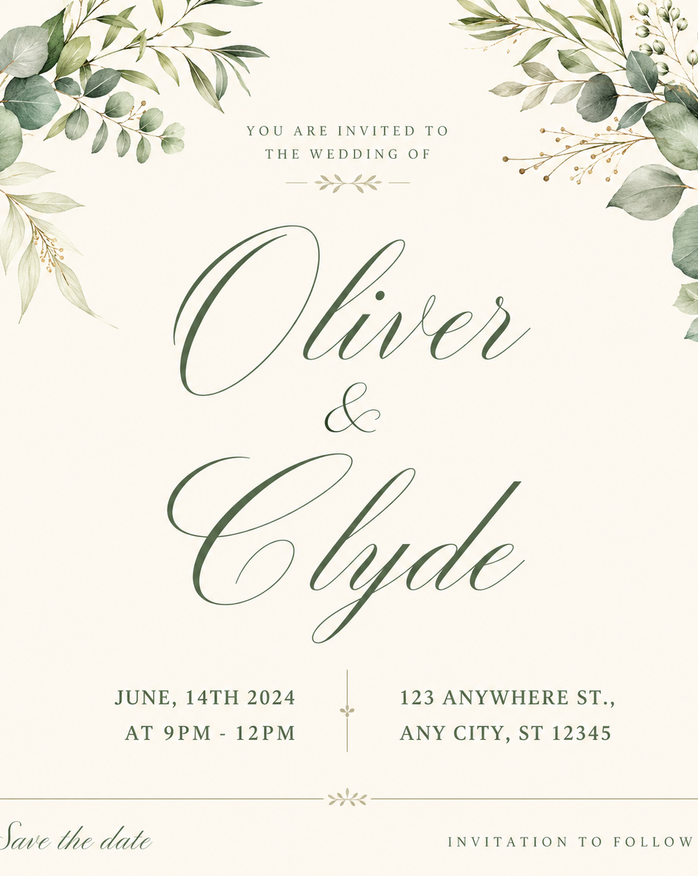 Beige Aesthetic Simple Wedding Invitation Instagram Post — A Canva template pack for creating a simple, beige aesthetic wedding invitation Instagram post. Designed for couples or 