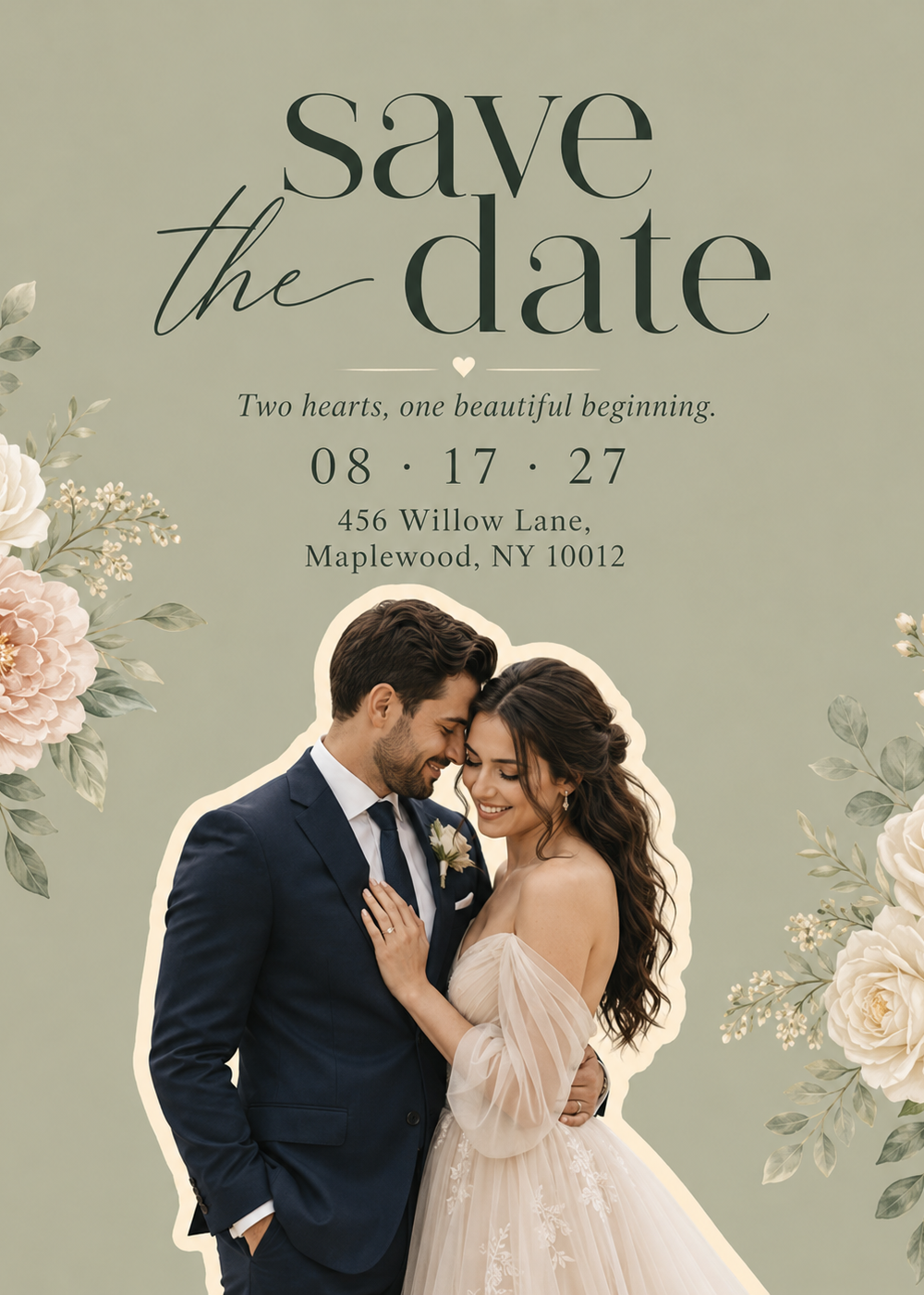 Beige and Soft Pink Romantic Wedding Instagram Post — A Canva template pack for romantic wedding Instagram posts, featuring beige and soft pink designs. Ideal for couples or 