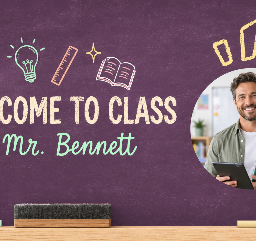 Colorful Meet the Teacher Educational Presentation — A Canva template pack for teachers to create a colorful 'Meet the Teacher' presentation. Includes editable slides for in