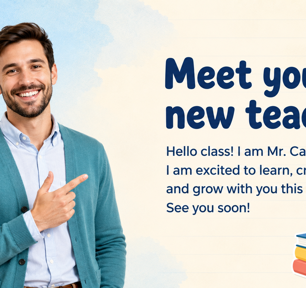Purple and Peach Meet the Teacher Back to School Presentation — A Canva template pack for teachers to create a meet-the-teacher presentation with a purple and peach color scheme, suita