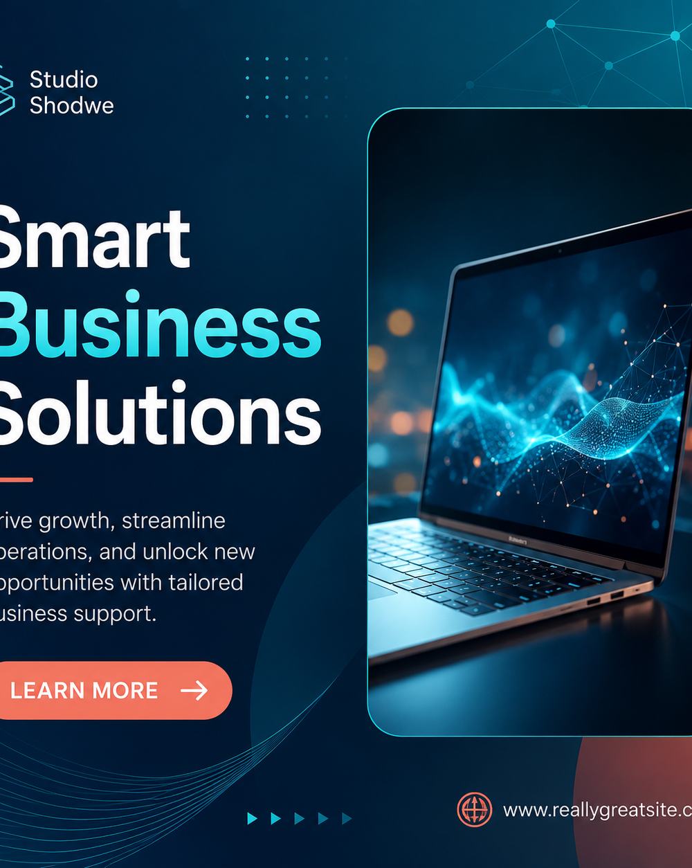 Purple and White Clean Gradient Business Service Instagram Post — A set of Canva templates for Instagram posts, designed for service-based businesses. Features a clean purple and white g